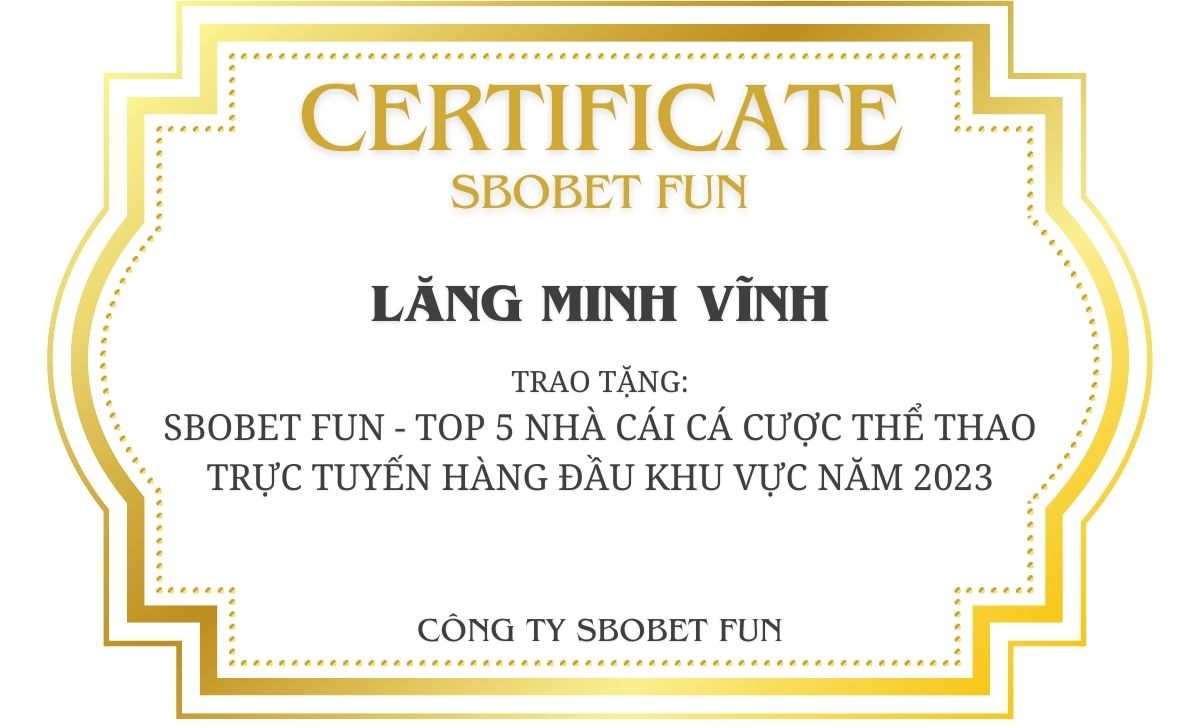 SBOBETFUN TOP 5 nhà cái hàng đầu Việt Nam