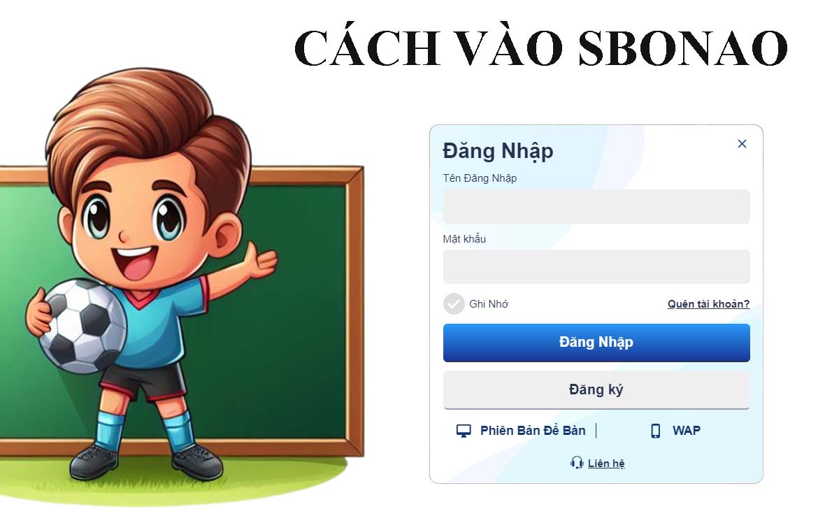 Cách vào Sbonao.com đăng nhập không bị chặn