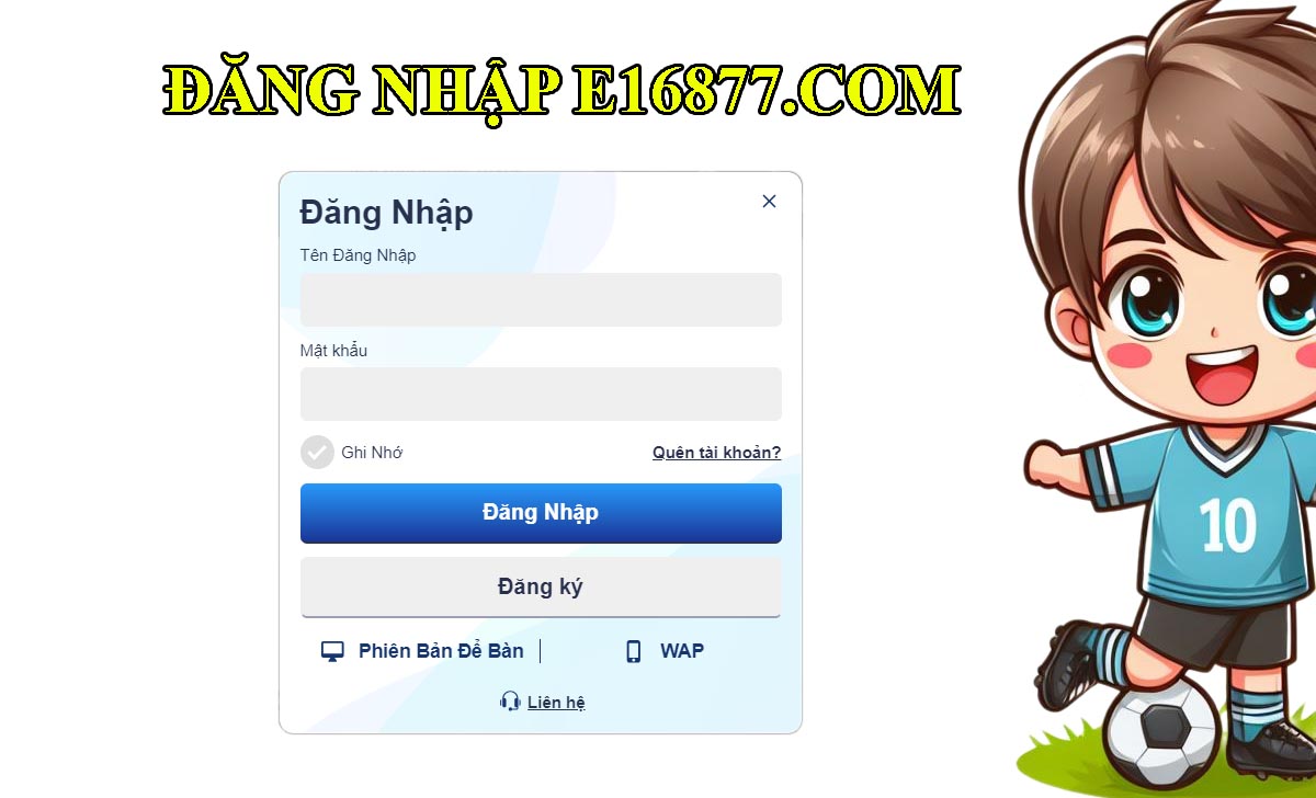 Hướng dẫn đăng ký E16877 Sbobet